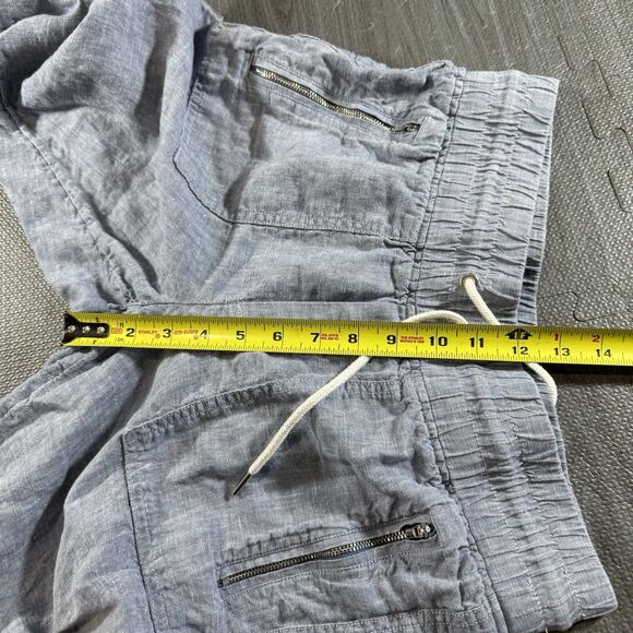 Athleta Cabo Linen Jogger size 6 drawstring elastic leg bottoms 100% Linen - Picture 7 of 8